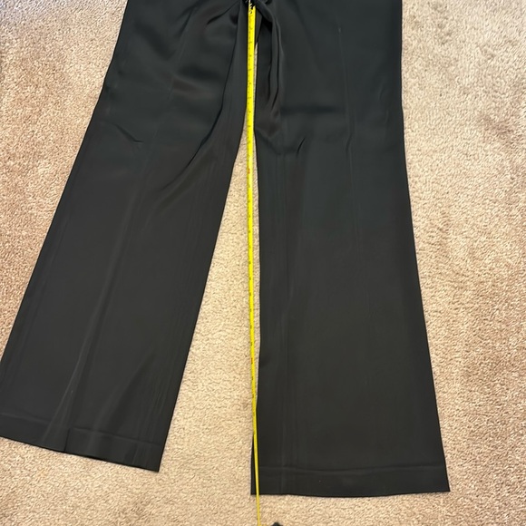 White House, Black market black satin pants ￼ size 8, measurements below - Picture 2 of 6
